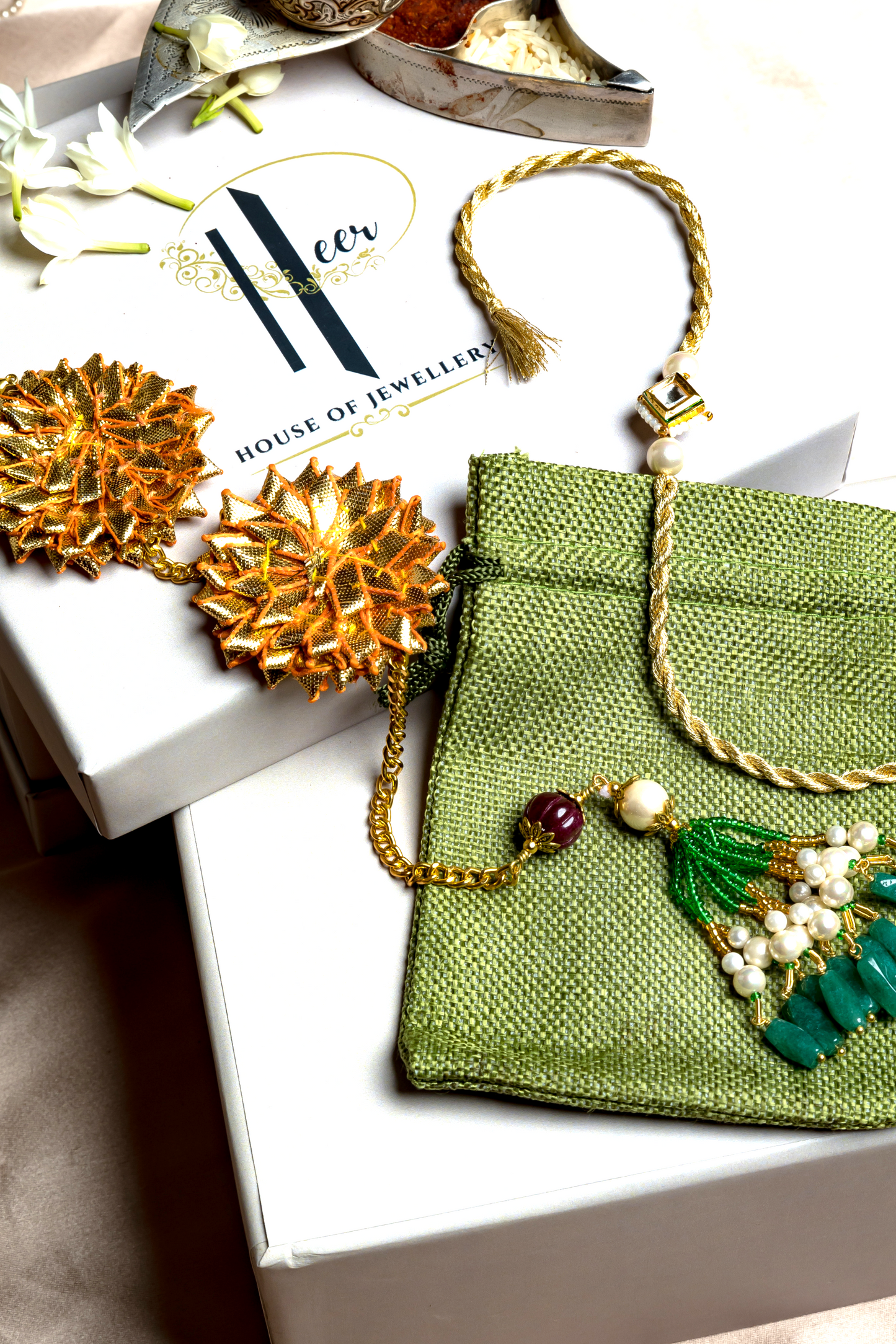 GOTA LUMBA RAKHI SET