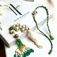 KASHTI LUMBA BRACELET RAKHI SET- GREEN