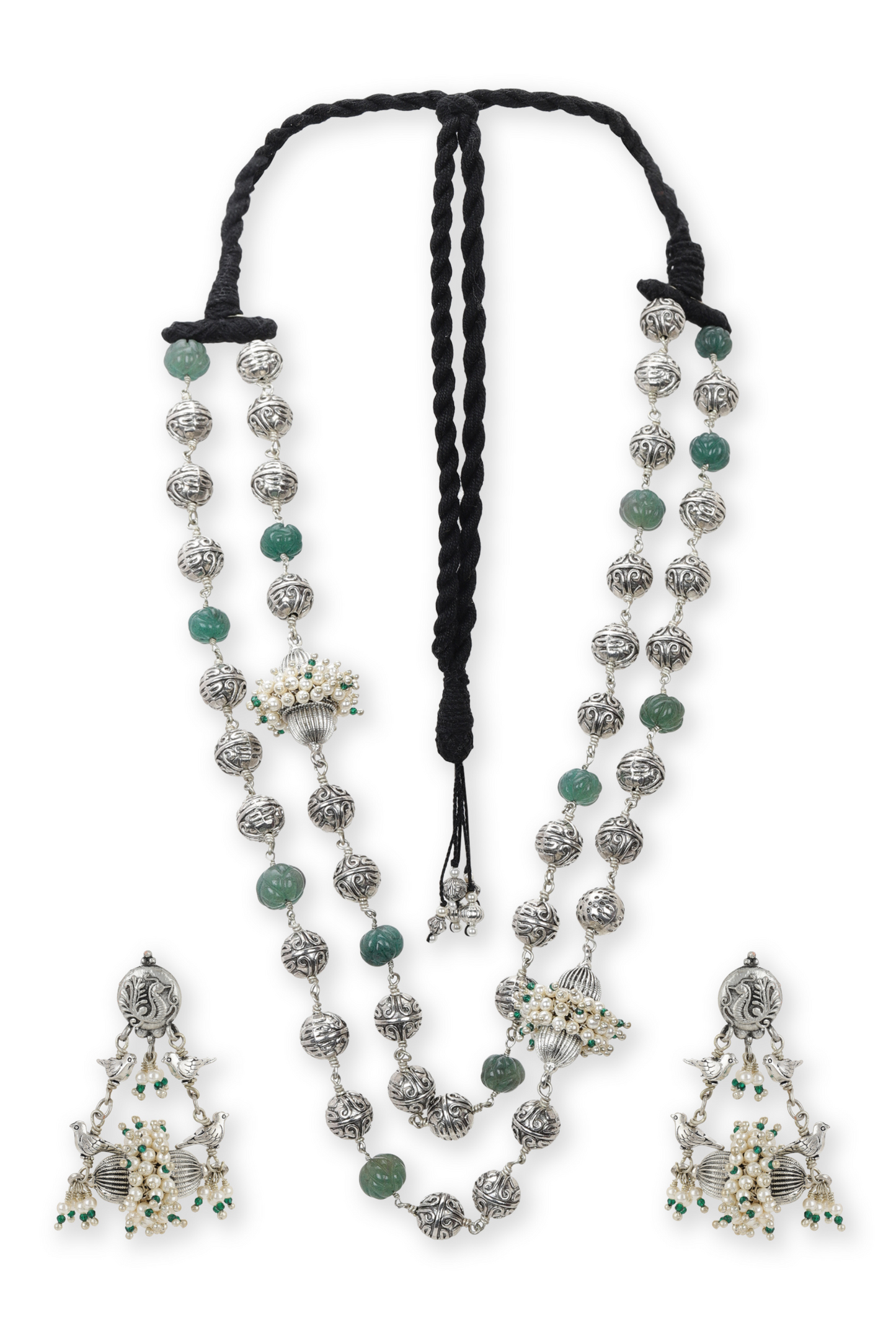 DAMRU NECKLACE WITH EARRINGS