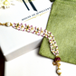 RED AHEMDABADI TASSEL BRACELET
