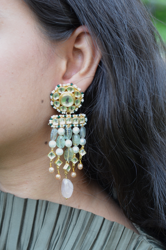 CHAUKI POLKI EARRINGS