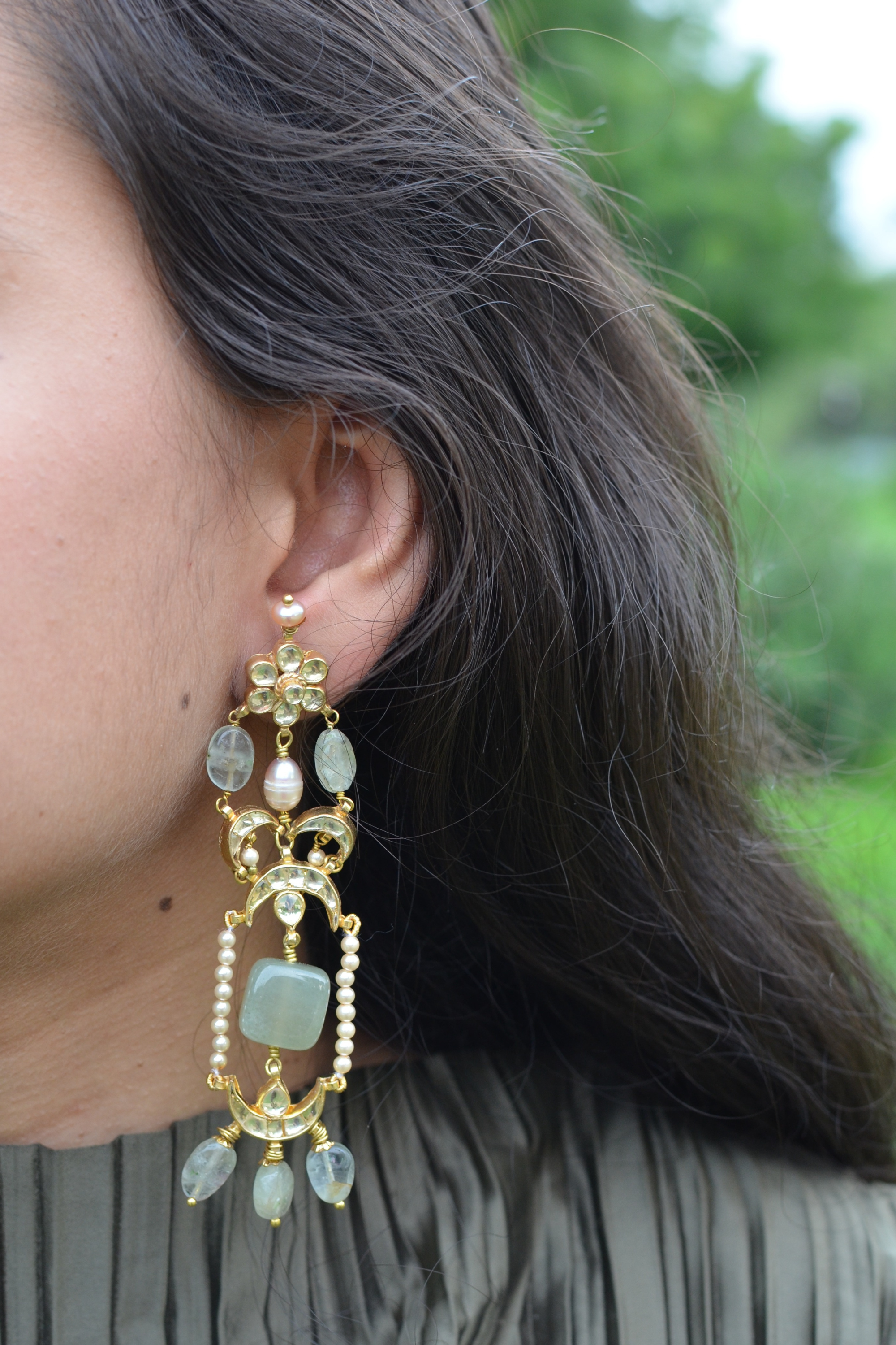 Flipkart.com - Buy Chandi X2- Premium Kundan and shiny Beads Jhumka Earrings  for Women and Girls Beads Brass Jhumki Earring Online at Best Prices in  India