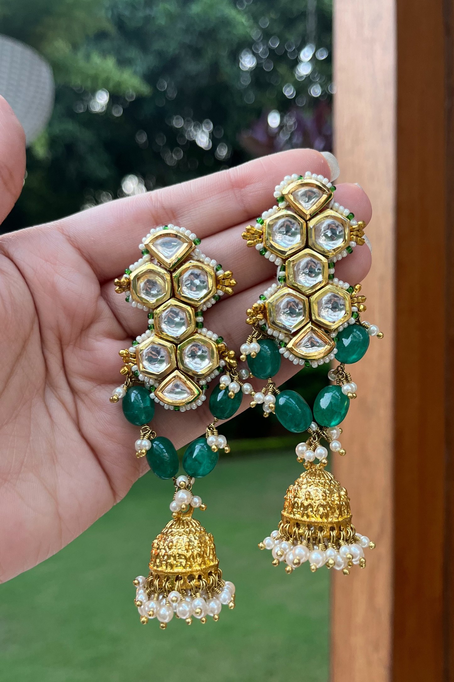 KUNDAN JHUMKIS