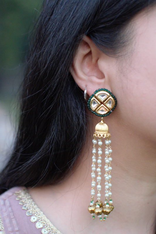 JHUMKI TASSEL EARRINGS