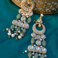 CHAAND JAALI EARRINGS- MINT GREEN