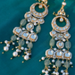 CHAAND JAALI EARRINGS- MINT GREEN