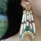 CHEED PASSA EARRINGS- SEA GREEN