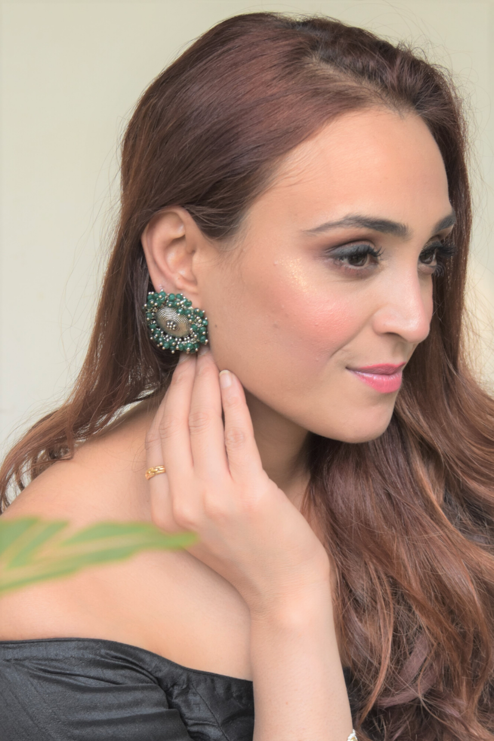 GARDISHI GREEN JADE EARRINGS