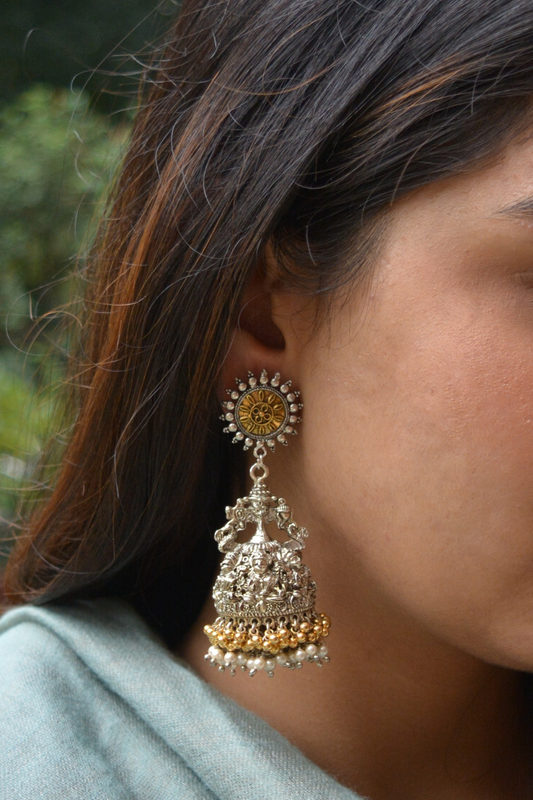 ORNATE PEARL JHUMKAS