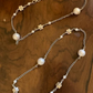 FLORAL PEARL ANKLETS (PAIR)