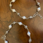 CARVED BEADS PEARL ANKLETS (PAIR)