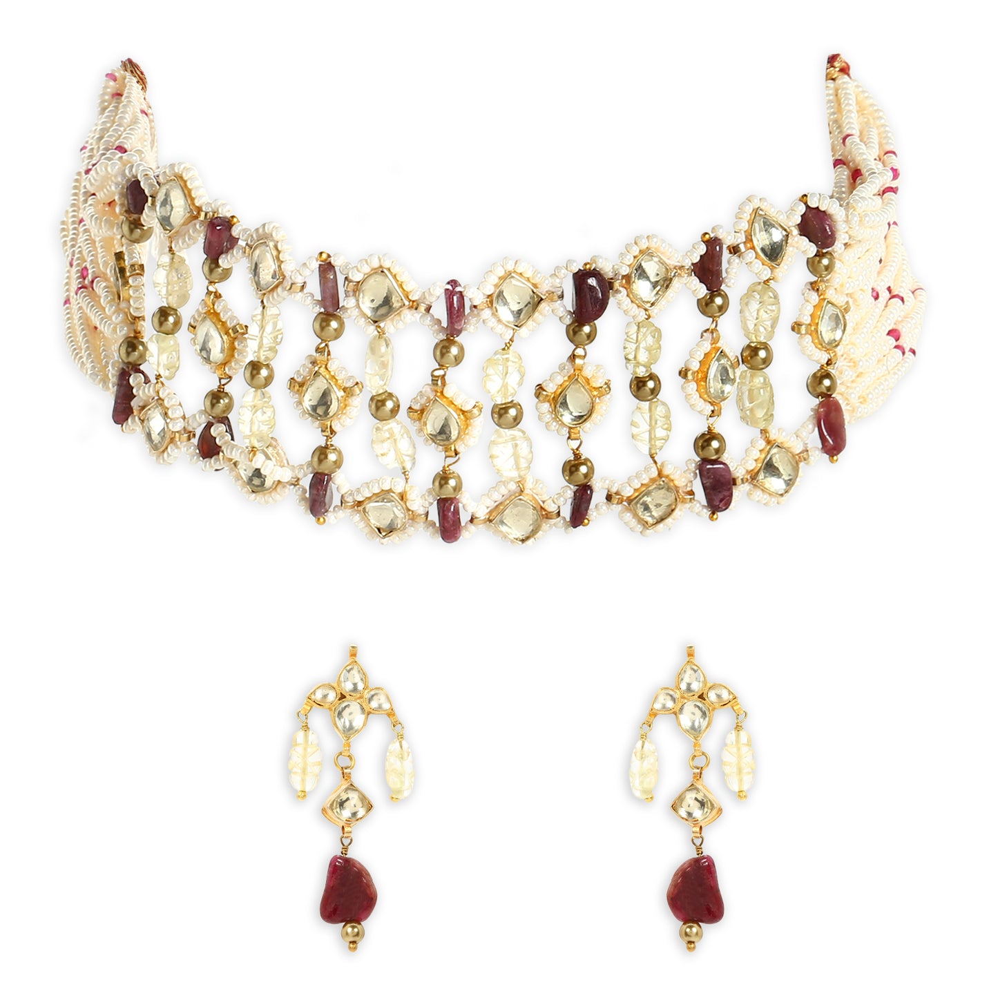 SURASA CHOKER SET - RED